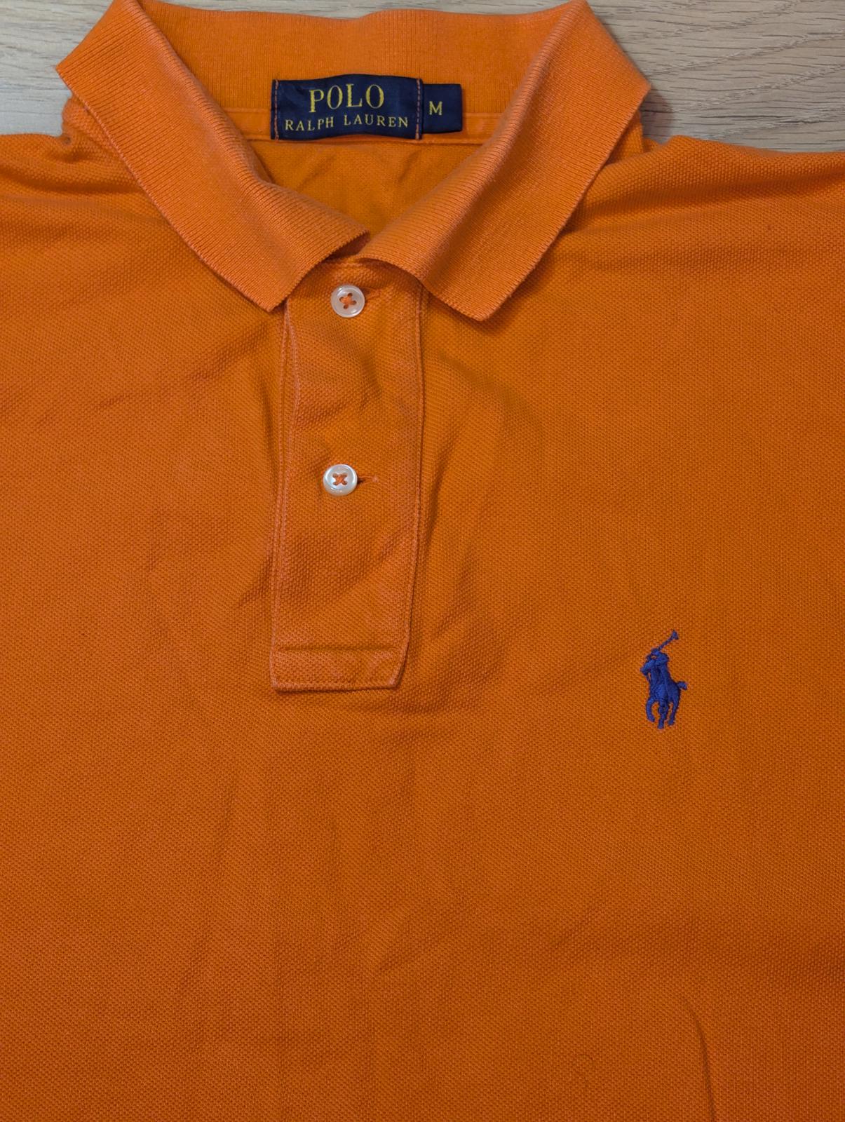 Ralph Lauren Men's Polo T Shirt - Orange - Size Medium