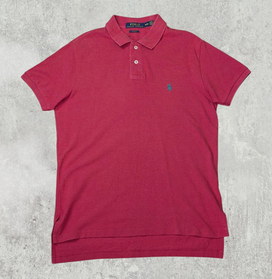 Ralph Lauren Men's Custom Fit Polo T Shirt - Red - Size Medium