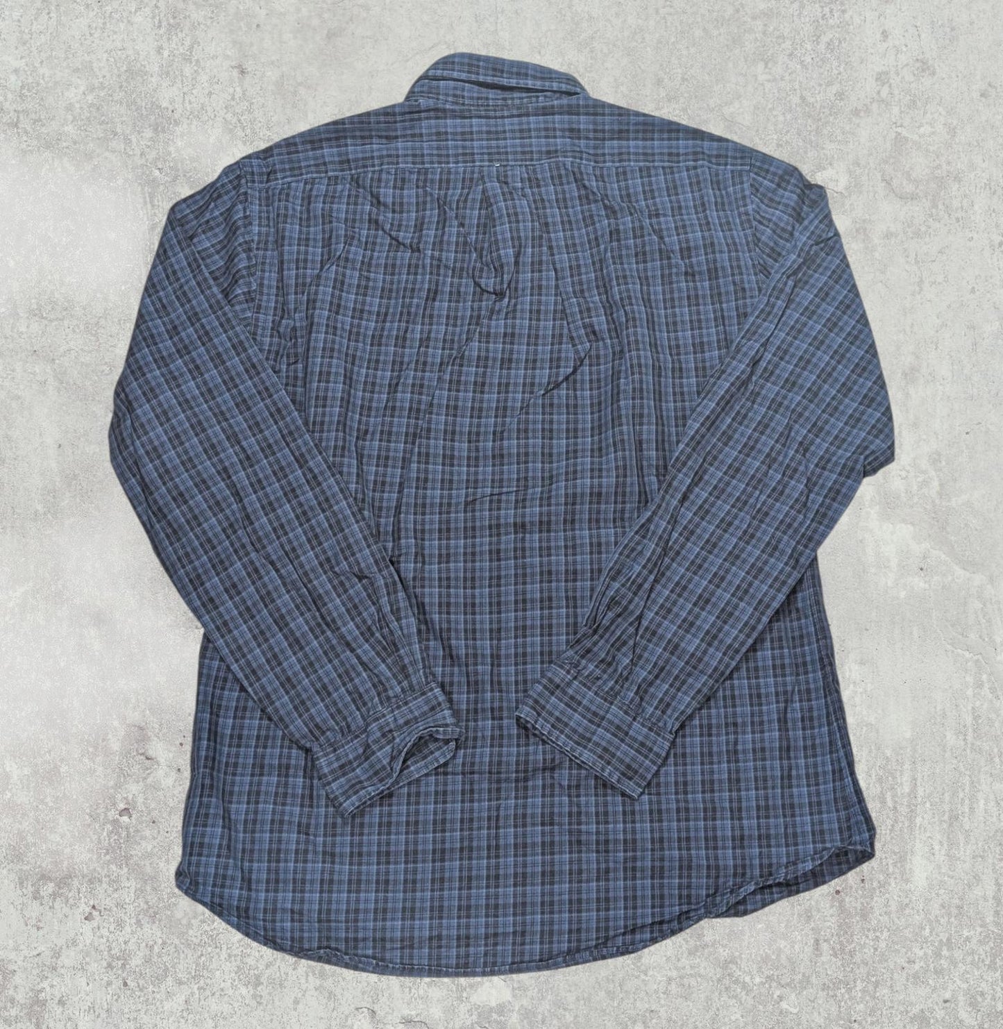 Ralph Lauren Men's Slim Fit Check Shirt - Blue - Size Large