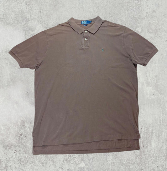 Ralph Lauren Men's Polo T Shirt - Brown - Size XXL