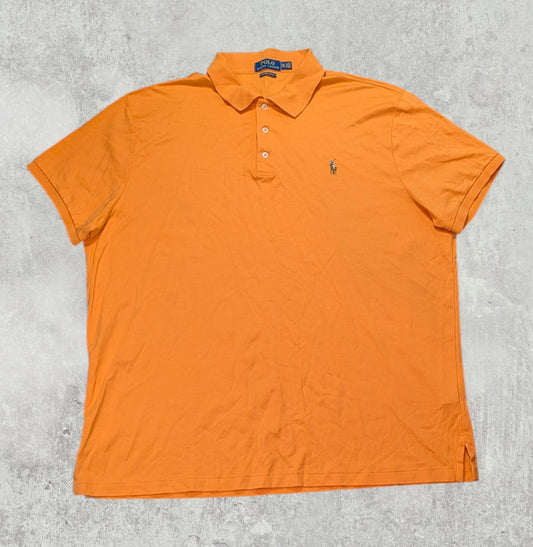 Ralph Lauren Men's Custom Slim Fit Polo T Shirt - Orange - Size XXL