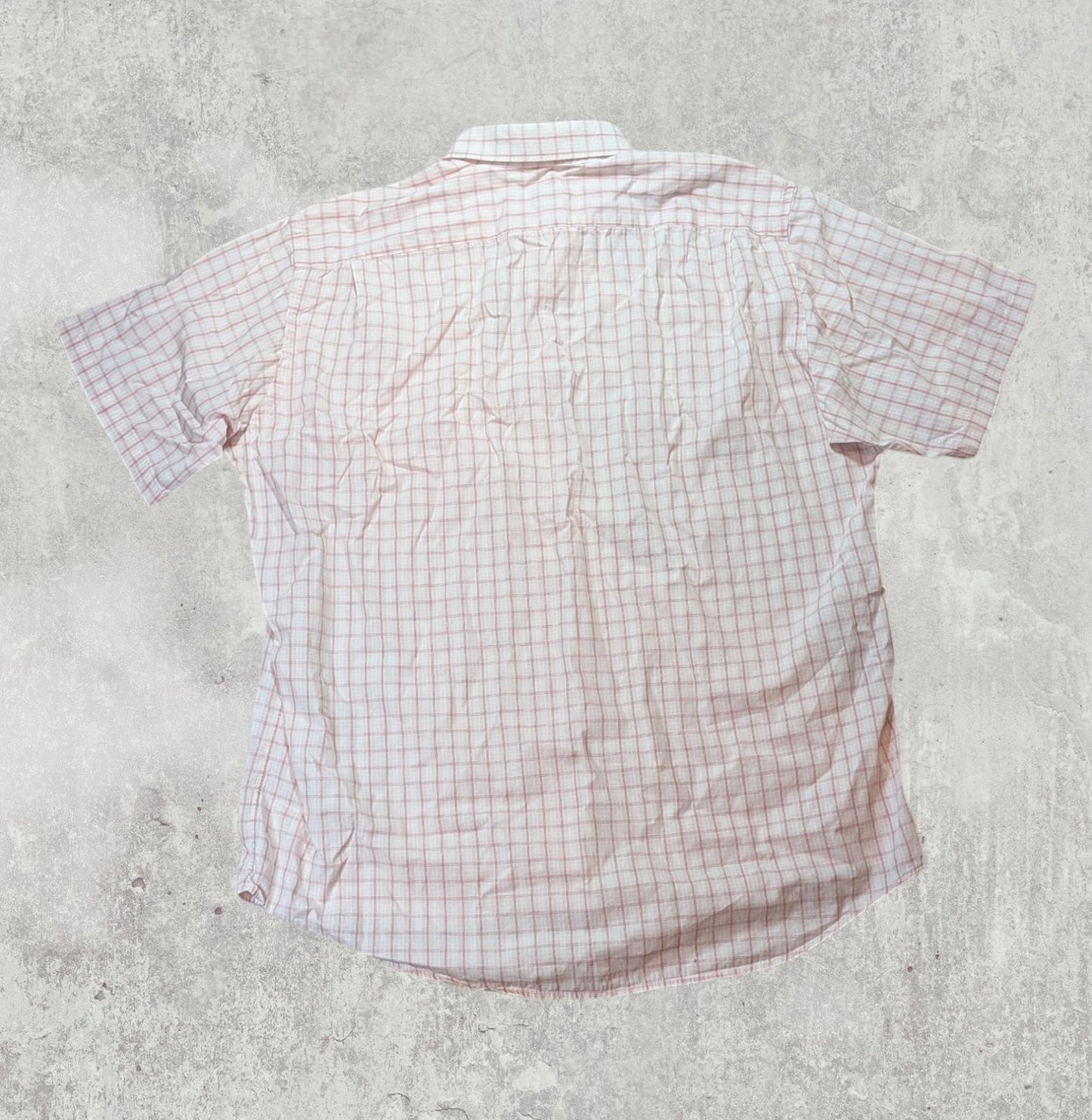 Lacoste Men's Check Shirt - Pink - Size Large