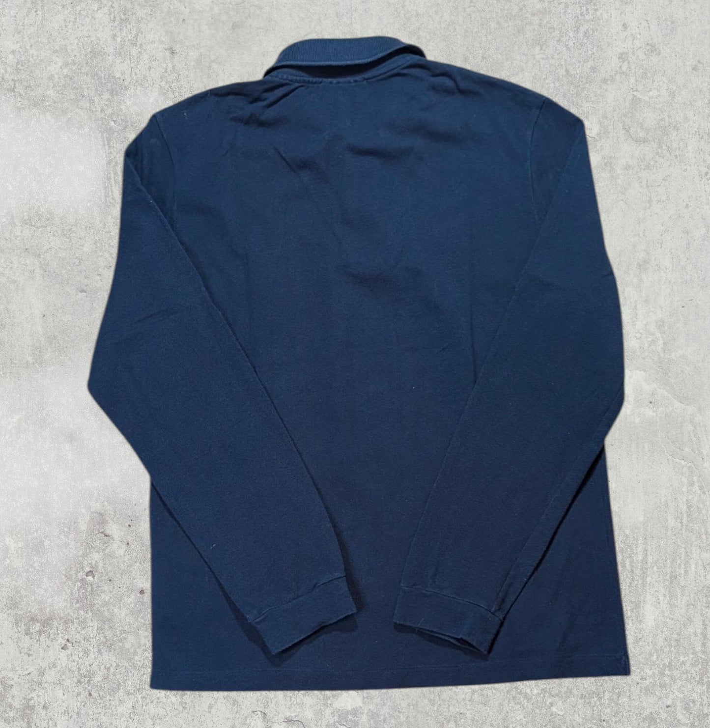 Lacoste Men's Classic Fit Long Sleeved Polo T Shirt - Navy - Size 3 / Small