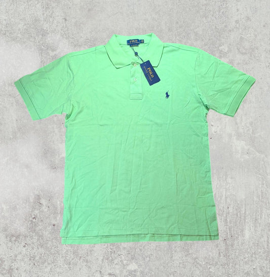 Ralph Lauren Men's Custom Slim Fit Polo T Shirt - Green - Size Large