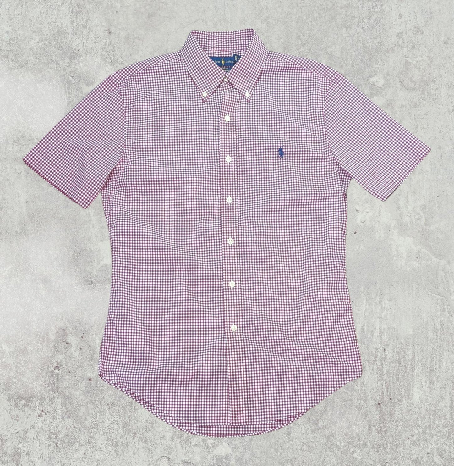 Ralph Lauren Men's Slim Fit Check Shirt - Red - Size Small