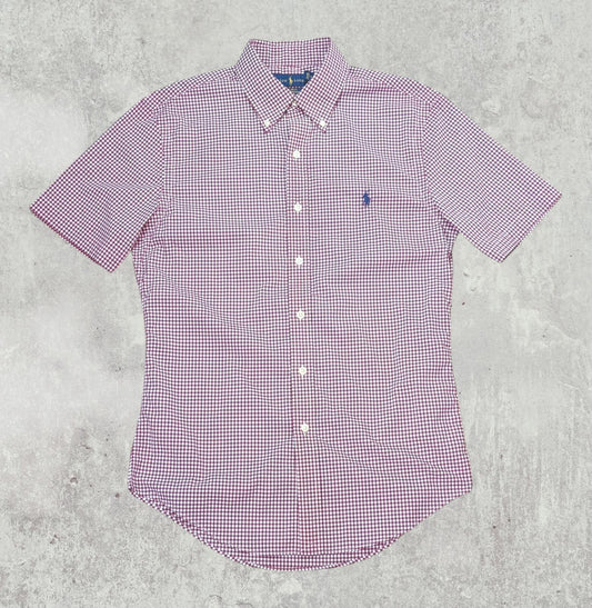 Ralph Lauren Men's Slim Fit Check Shirt - Red - Size Small