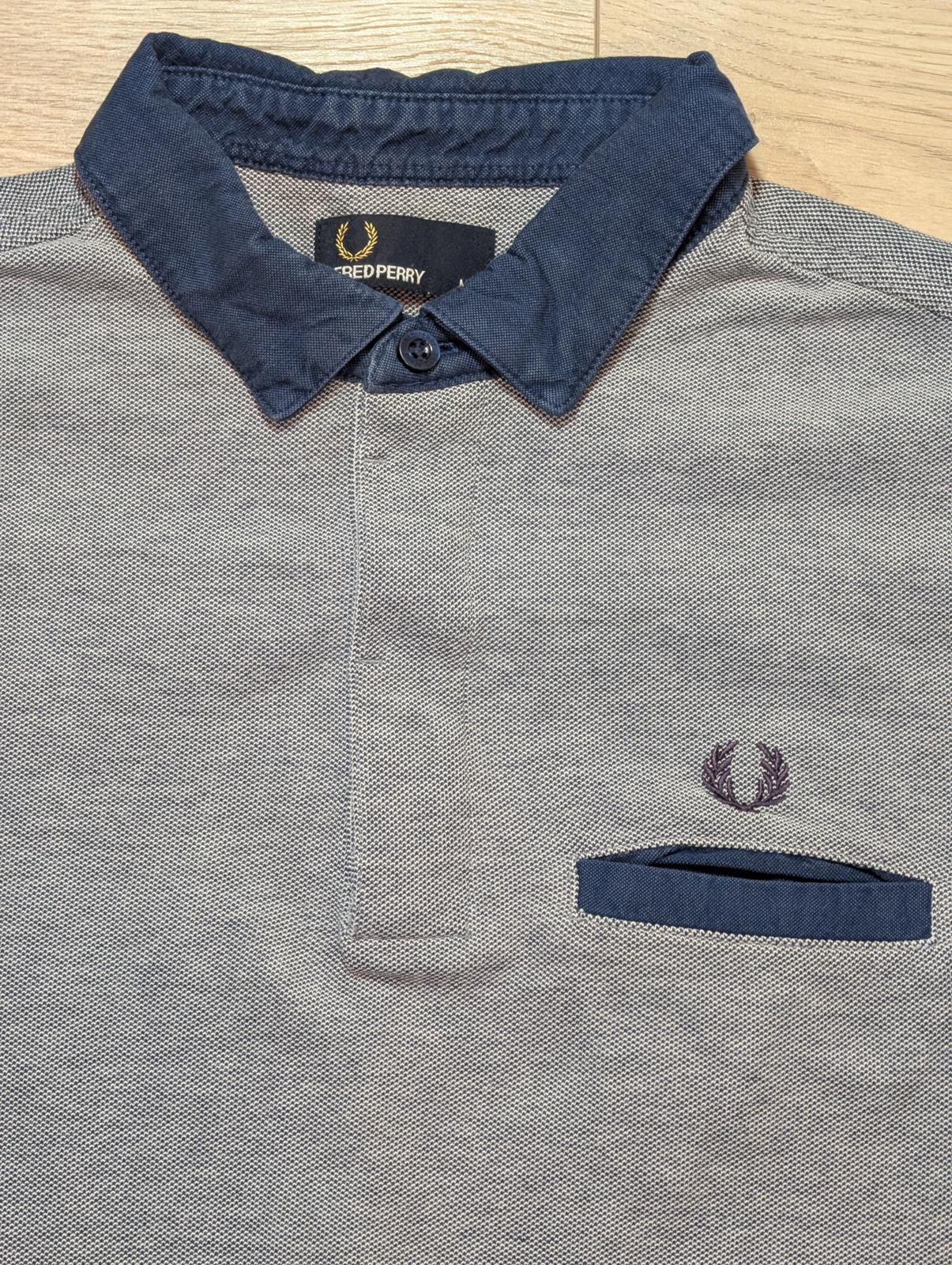 Fred Perry Men's Polo T Shirt - Blue - Size Medium