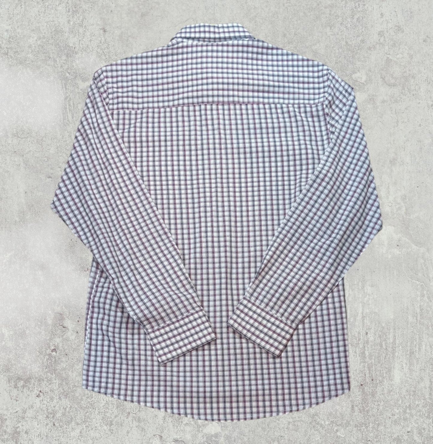 Pierre Cardin Men's Check Shirt - Pink - Size Large