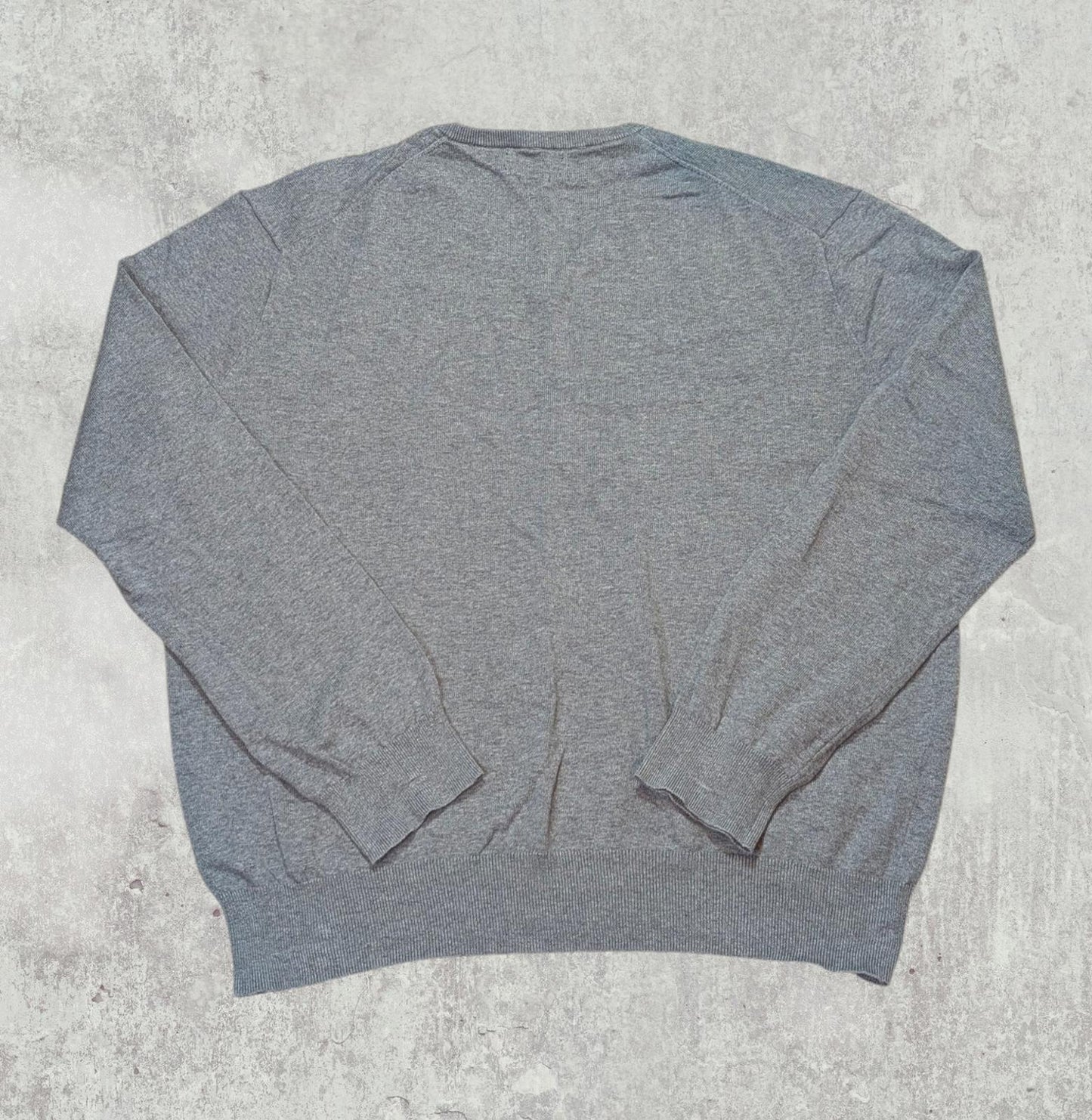 Ralph Lauren Men's V Neck Sweatshirt Jumper - Grey - Size XL