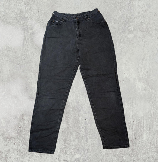 Lee Women's Straight Jeans - Black - Size 28W 27L