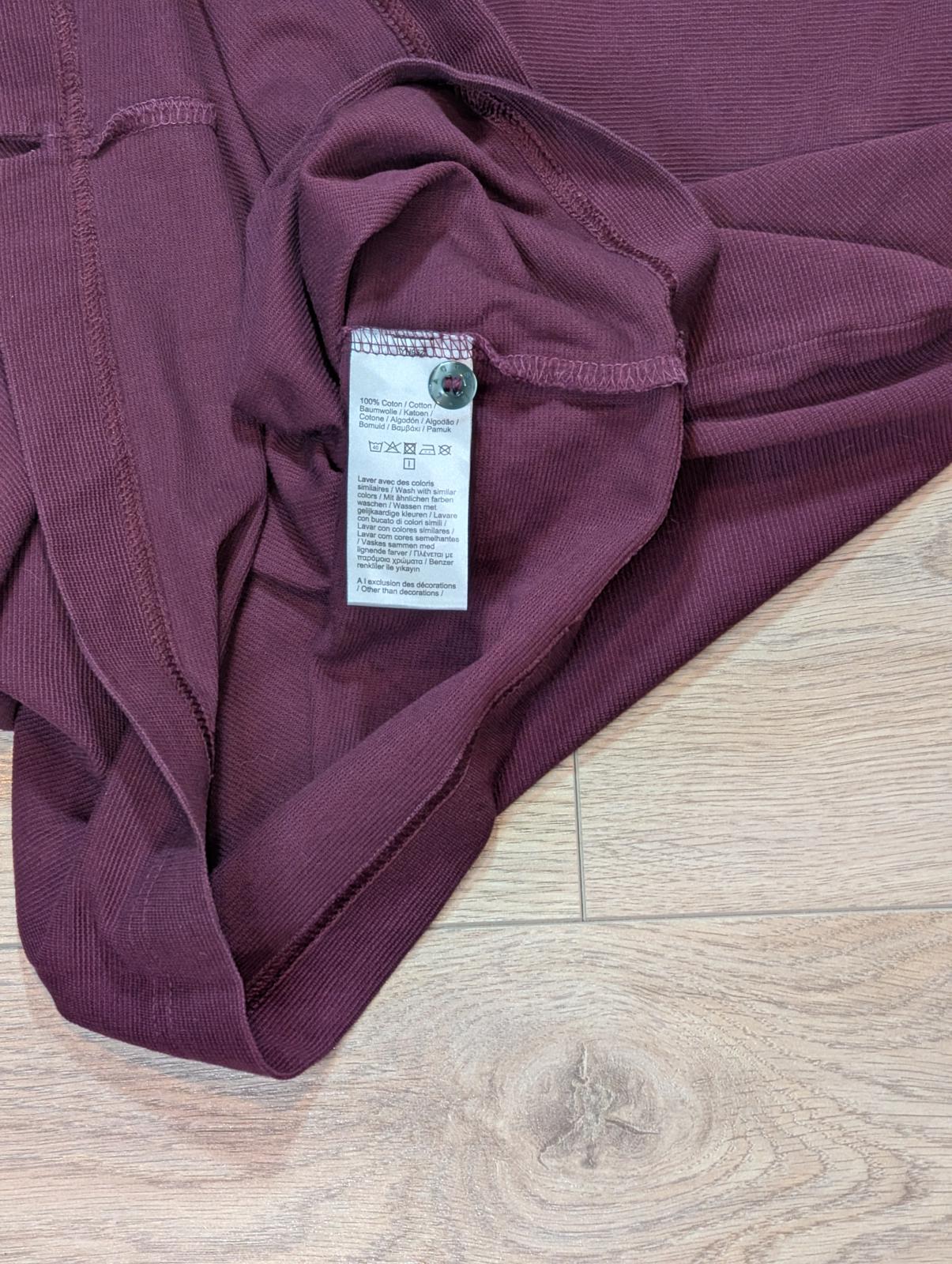 Lacoste Men's Slim Fit Long Sleeved Polo T Shirt - Burgundy - Size 3 / Small