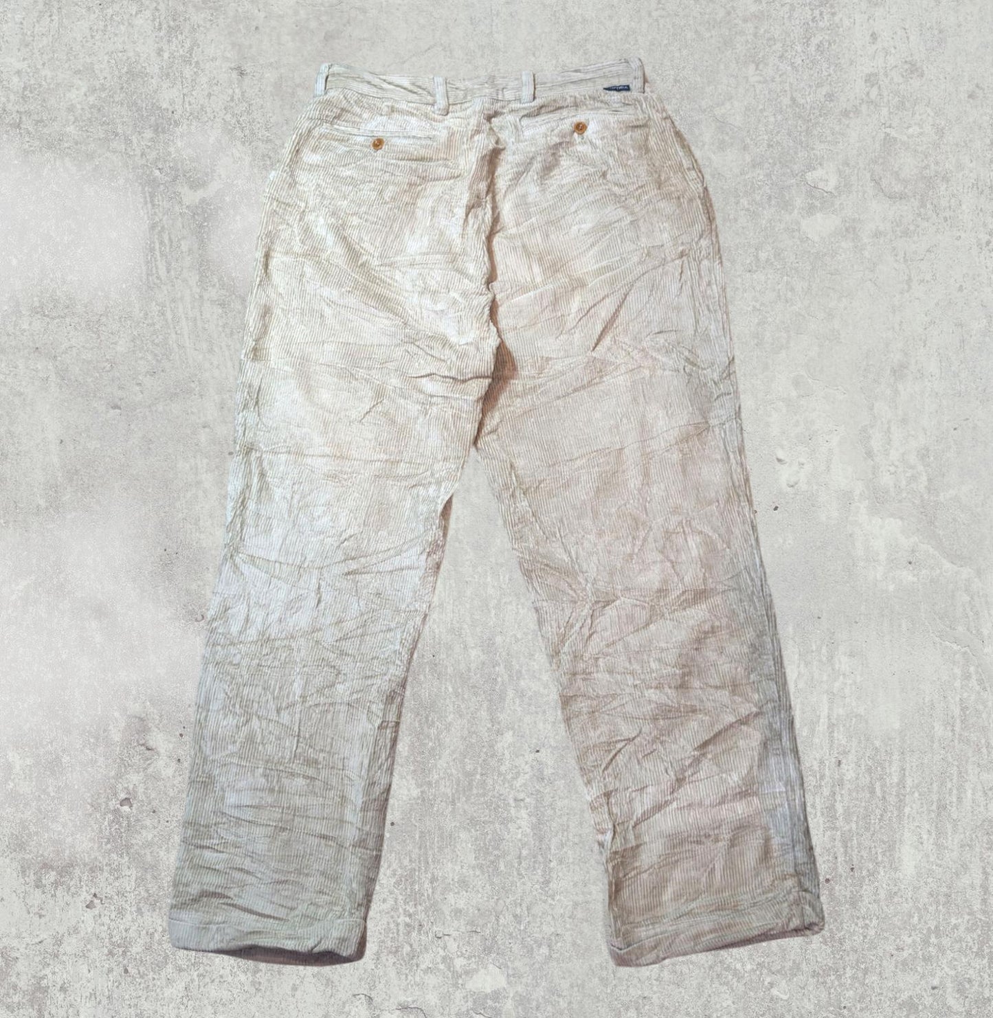 Nautica Men's Rigger Corduroy Trousers - Tan - Size 34W 32L