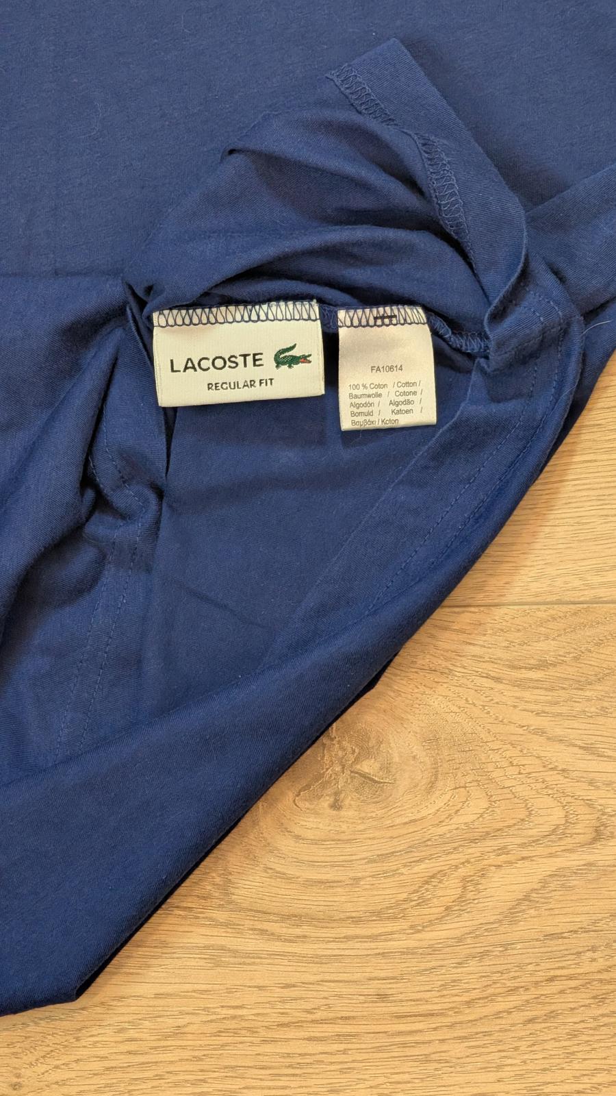 Lacoste Men's Regular Fit T Shirt - Navy - Size 4 / Medium