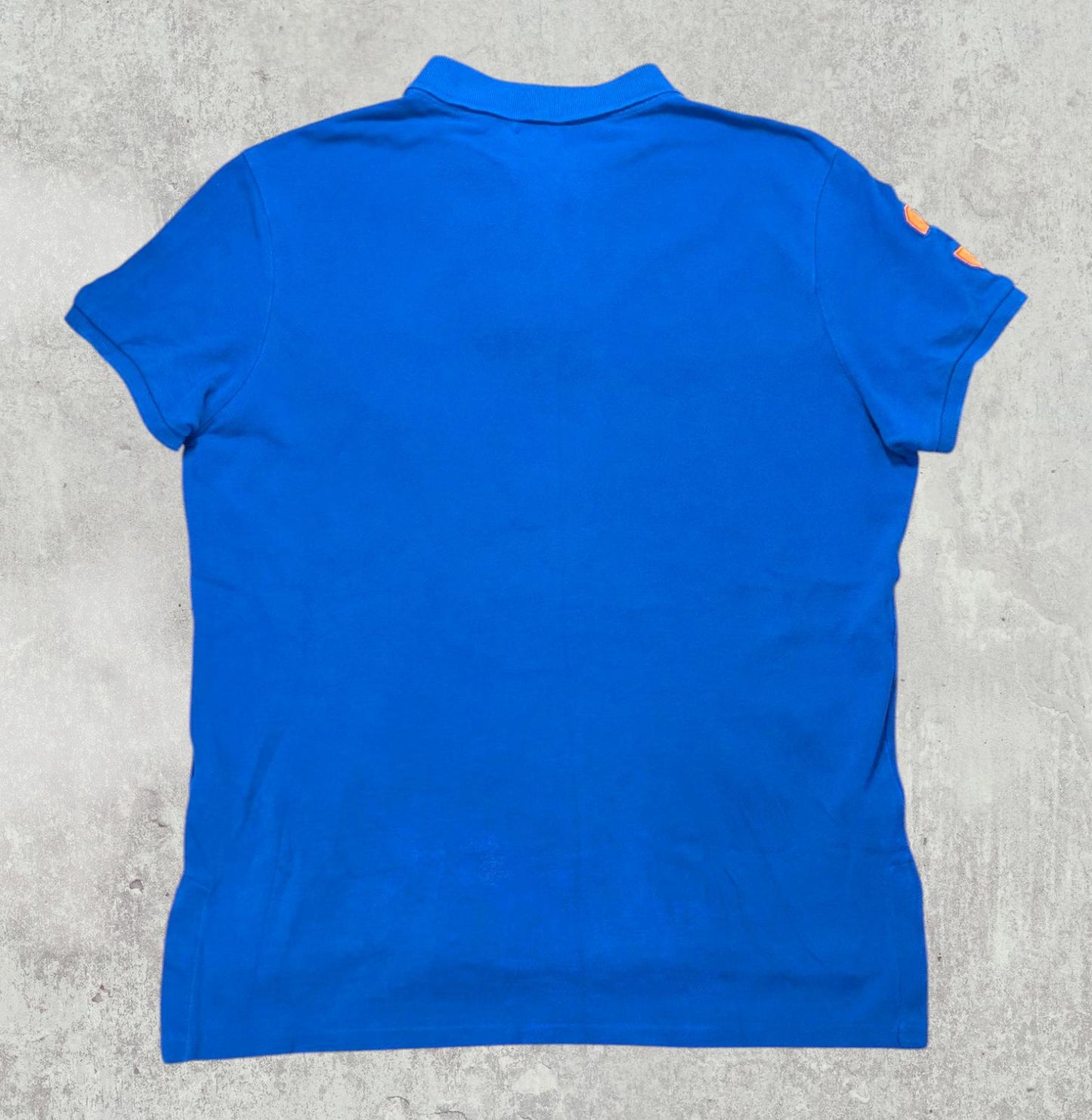 Ralph Lauren Men's Custom Fit Big Pony Polo T Shirt - Blue - Size Large