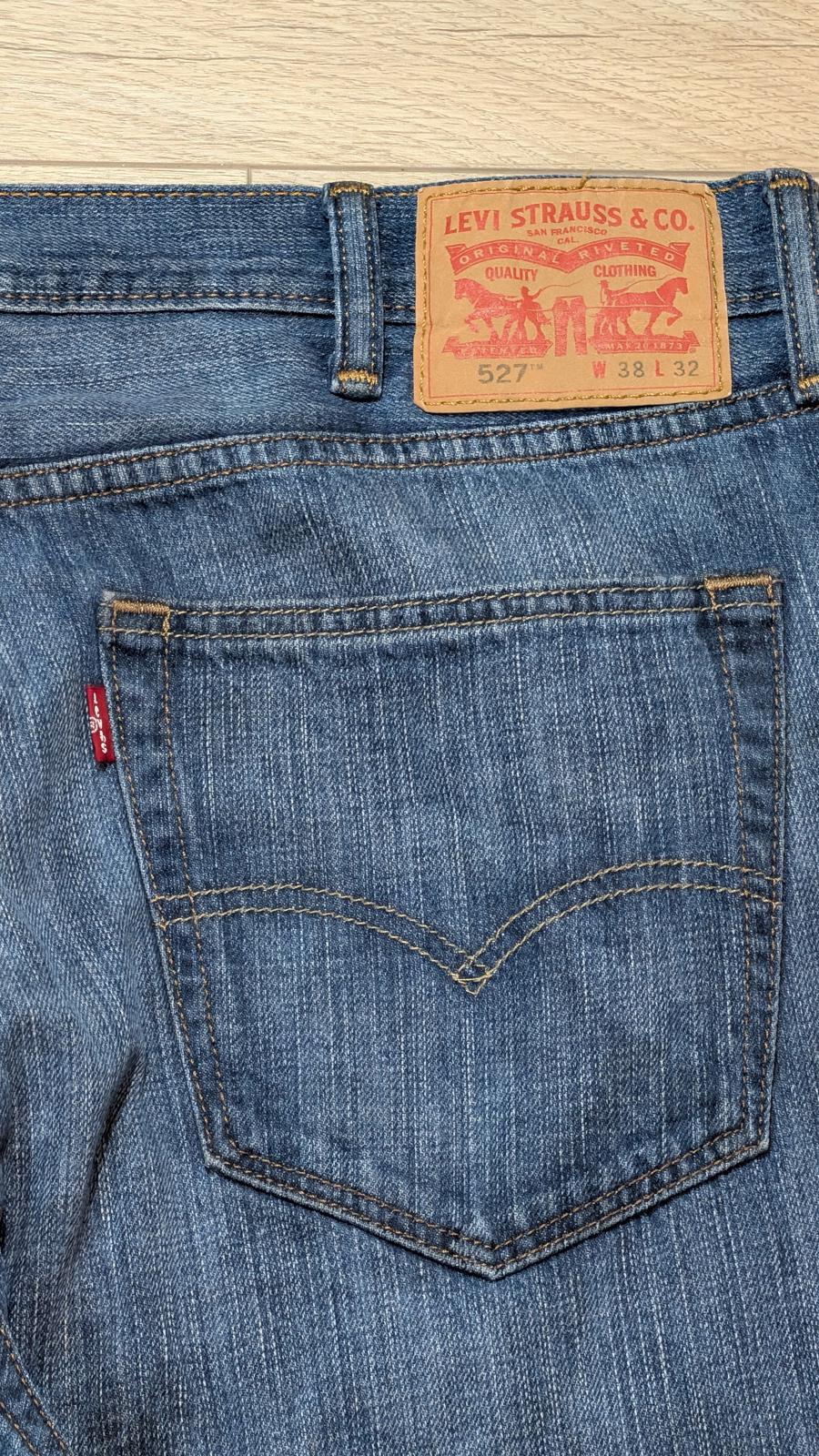 Levi's Men's 527 Slim Bootcut Jeans - Blue - Size 38W 32L