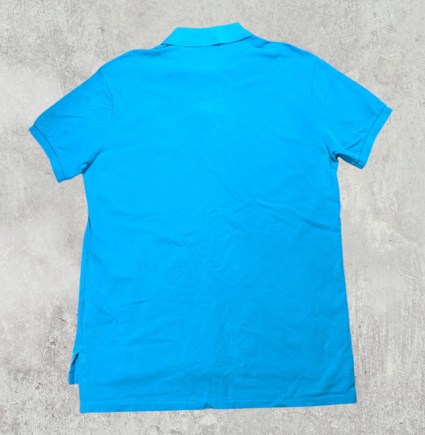 Ralph Lauren Men's Custom Fit Polo T Shirt - Blue - Size Large