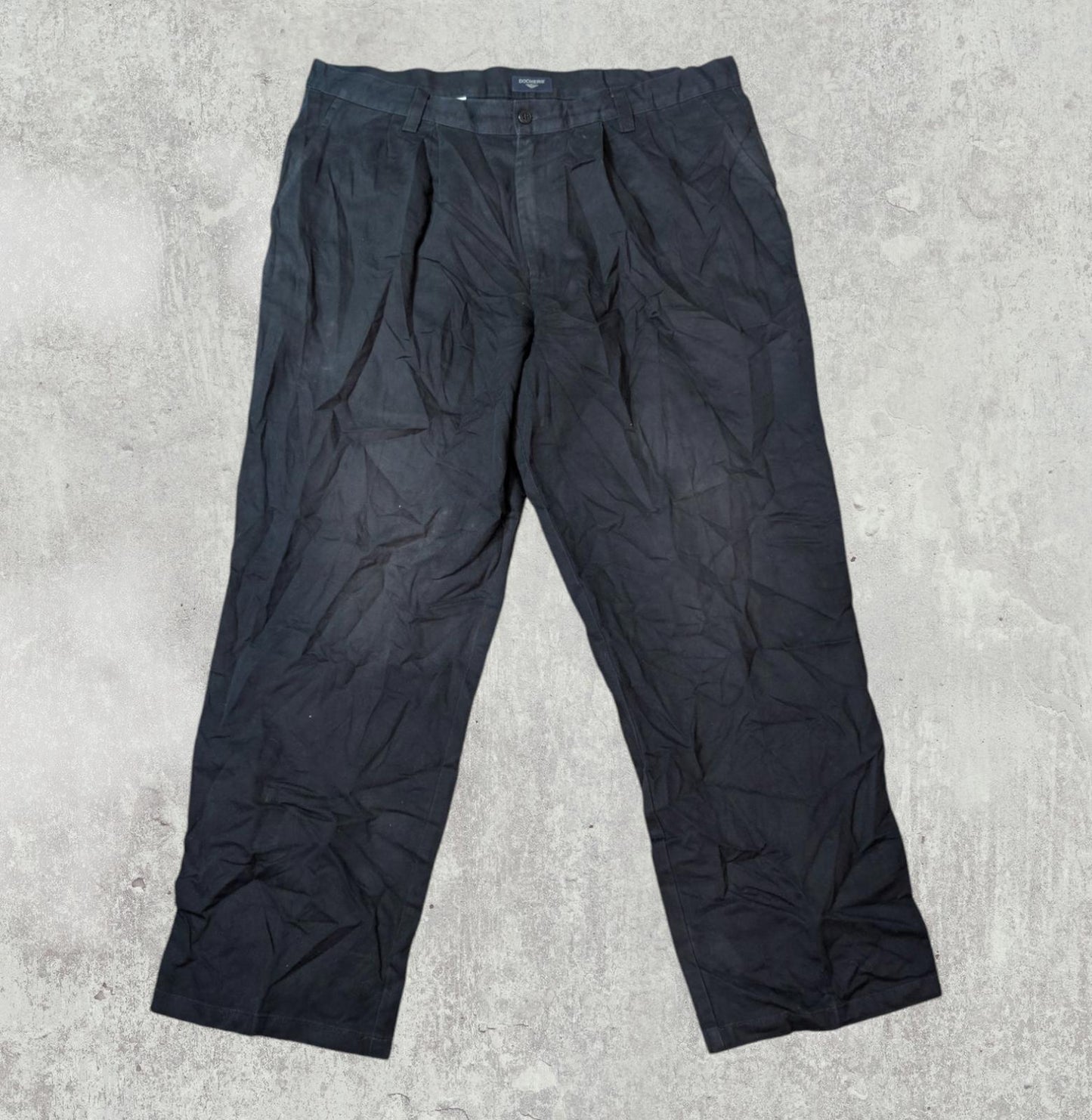 Dockers Men's Chinos Trousers - Black - Size 38W 30L