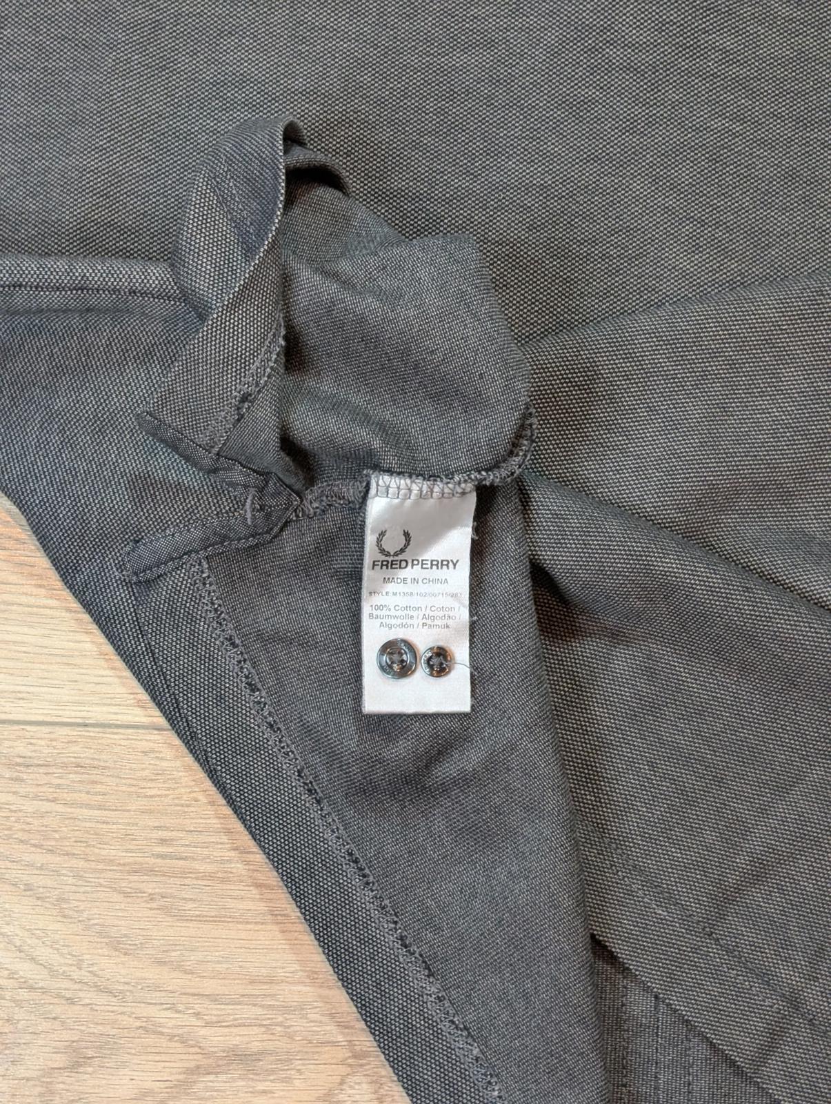 Fred Perry Men's Slim Fit Polo T Shirt - Grey - Size XL