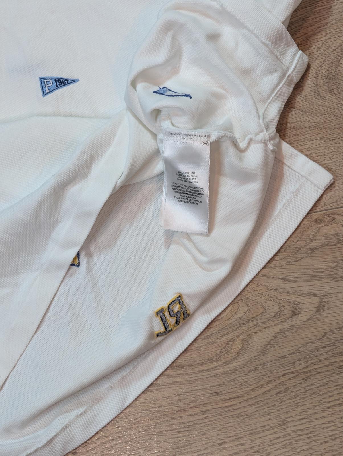 Ralph Lauren Men's Custom Slim Fit Polo T Shirt - White - Size Small