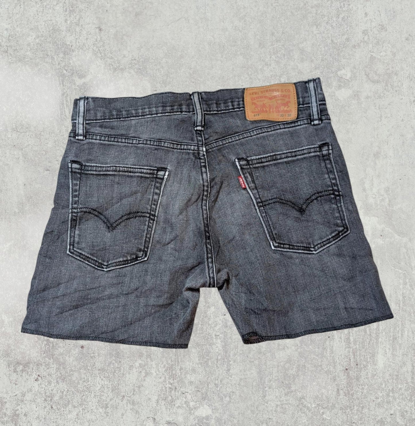 Levi's Men's 513 Jeans Shorts - Black - Size 30W