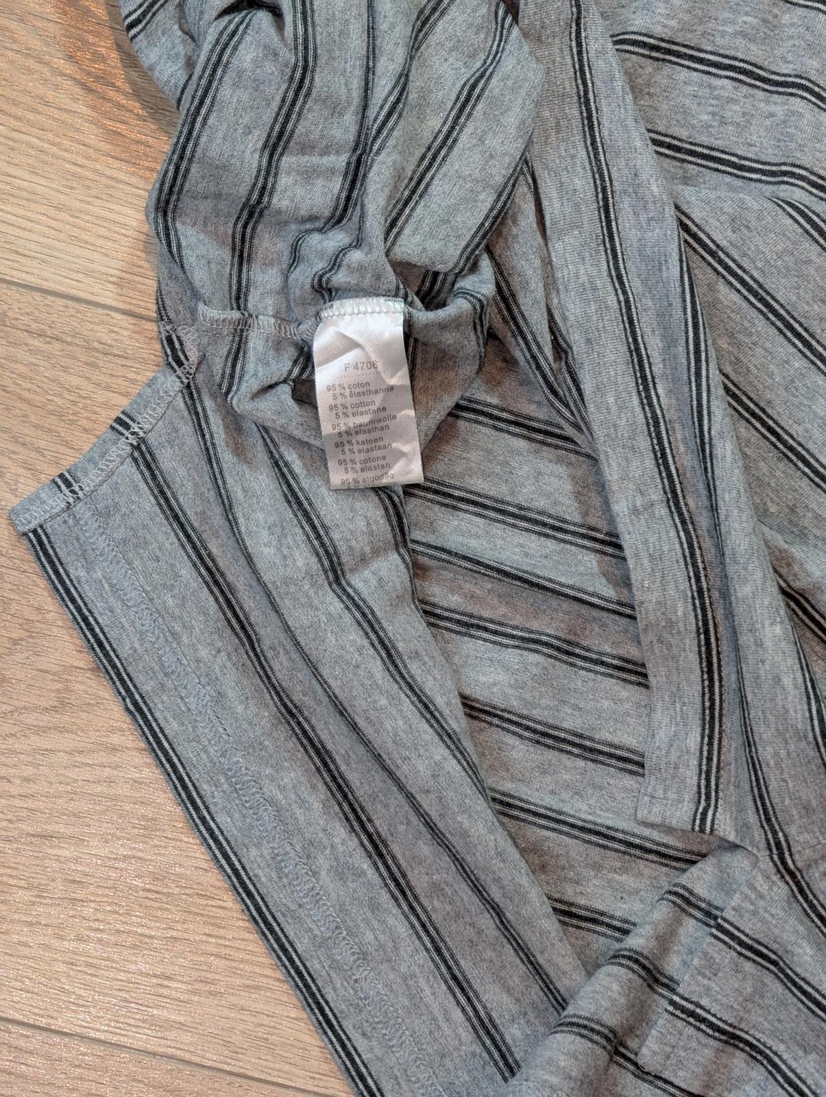 Lacoste Men's Striped Polo T Shirt - Grey - Size 3 / Small