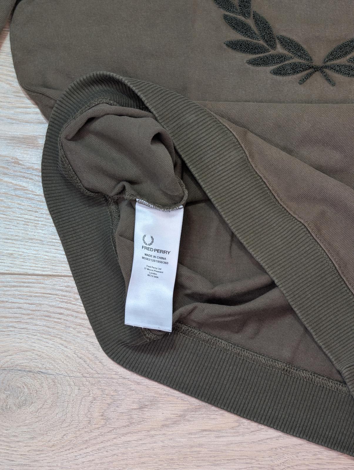 Fred Perry Men's Sweatshirt Jumper - Khaki - Size Small