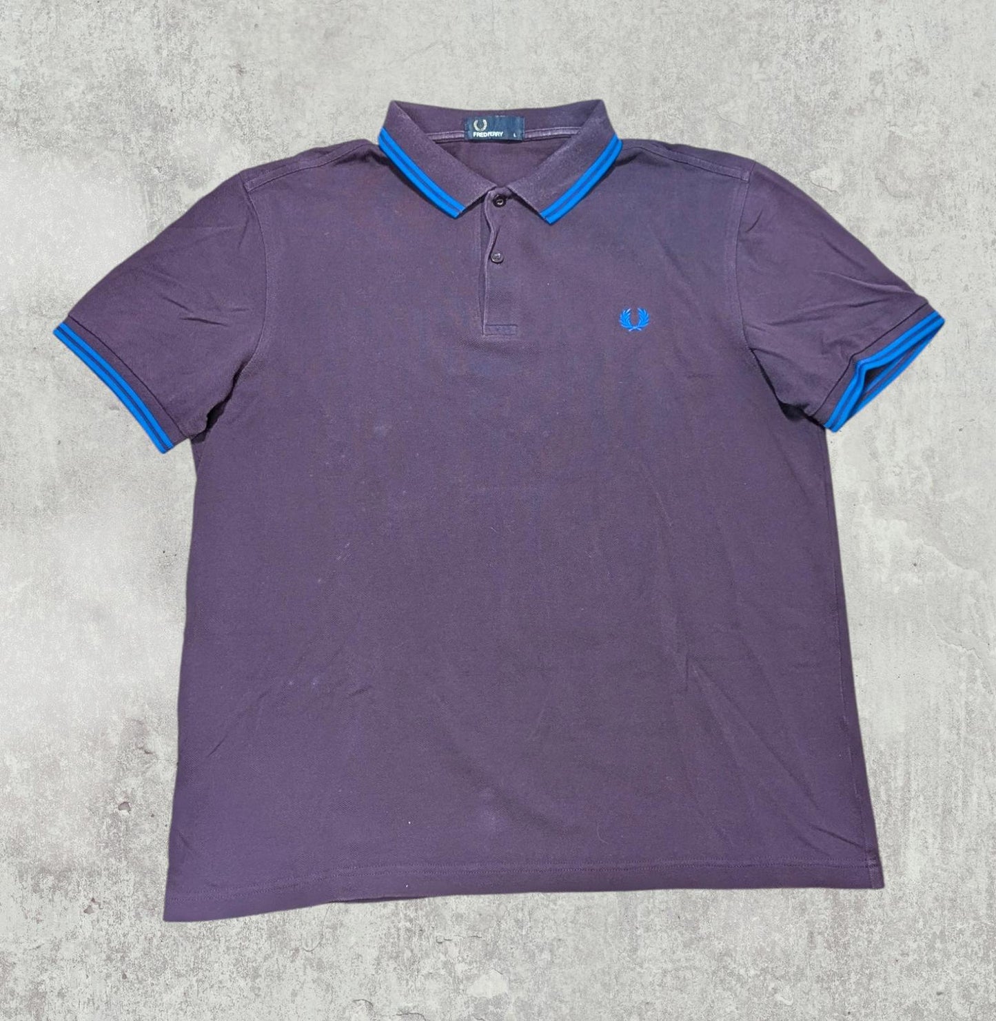 Fred Perry Men's Polo T Shirt - Burgundy - Size Large