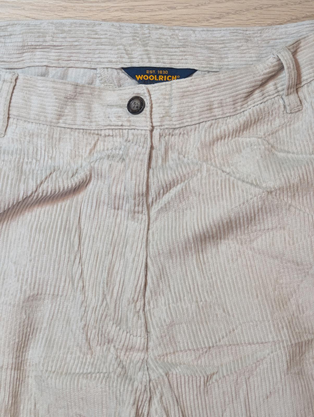 Woolrich Men's Corduroy Trousers - Beige - Size 34W 30L