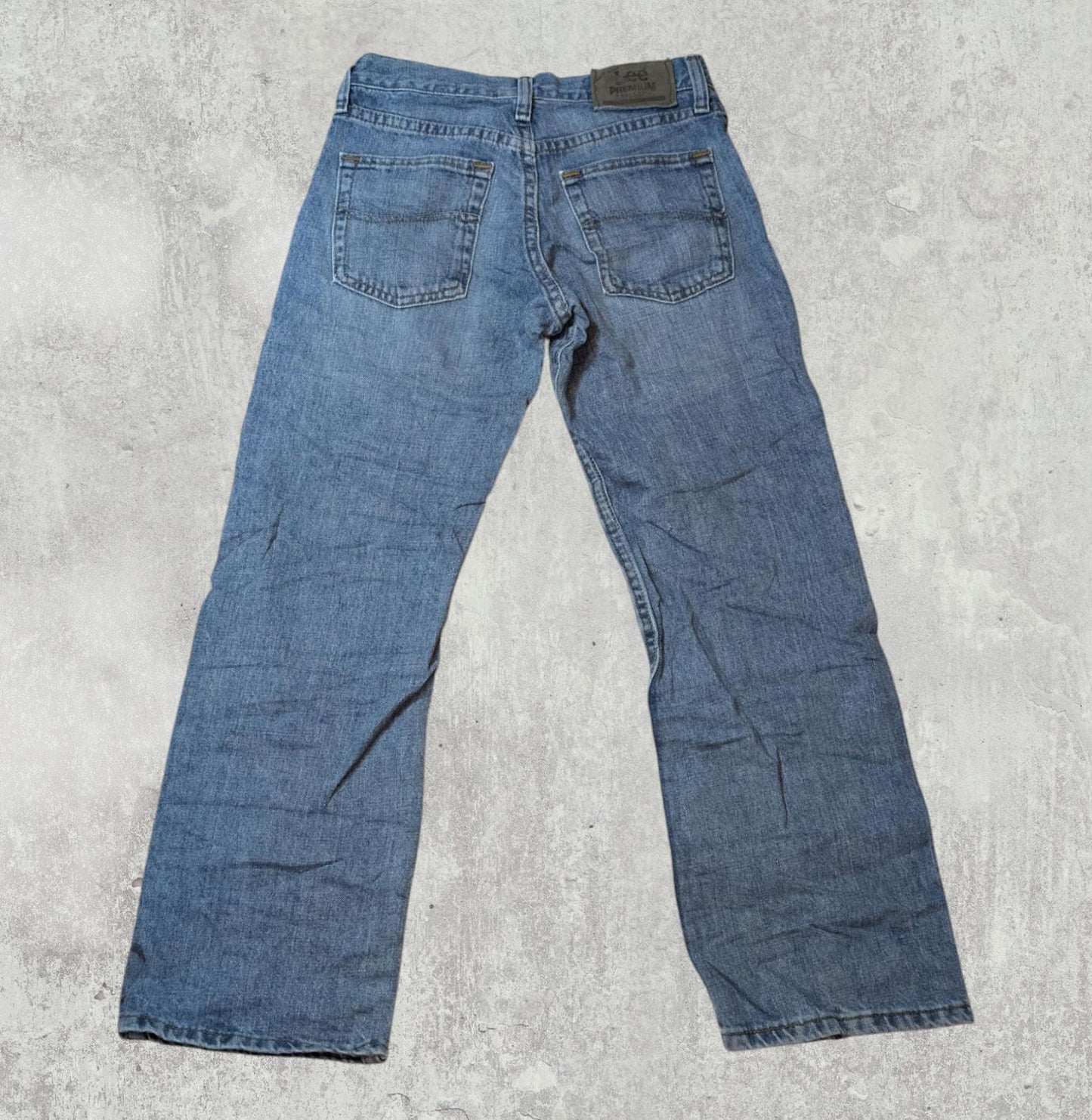 Lee Women's Straight Jeans - Blue - Size 26W 26L