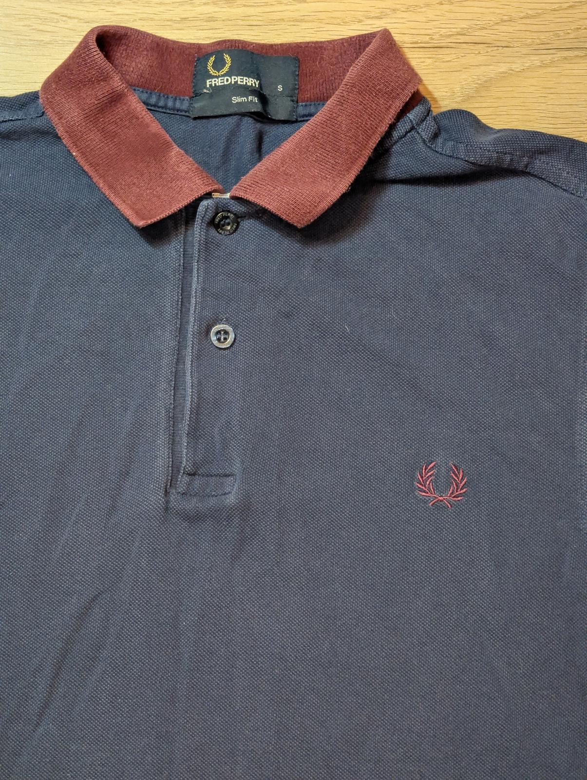 Fred Perry Men's Slim Fit Polo T Shirt - Navy - Size Small