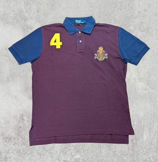 Ralph Lauren Men's Polo T Shirt - Burgundy - Size Large