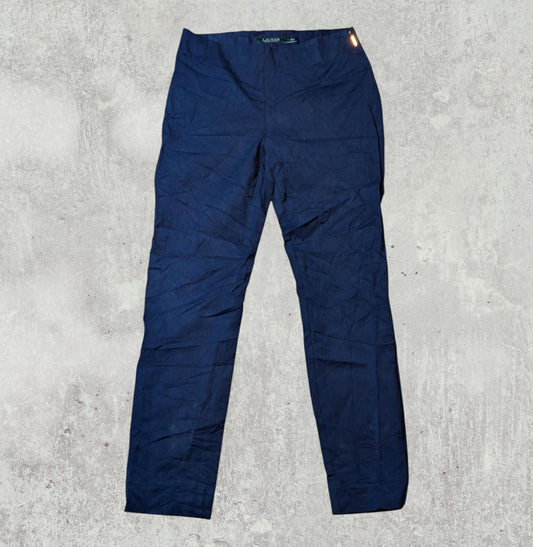 Lauren Ralph Lauren Women's Trousers - Navy - Size 28W 26L