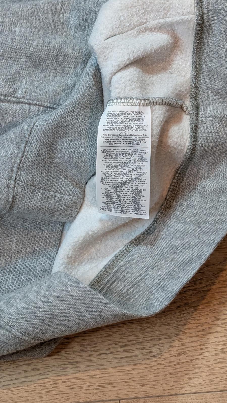 Nike Men's Hooded Jumper - Grey - Size Small