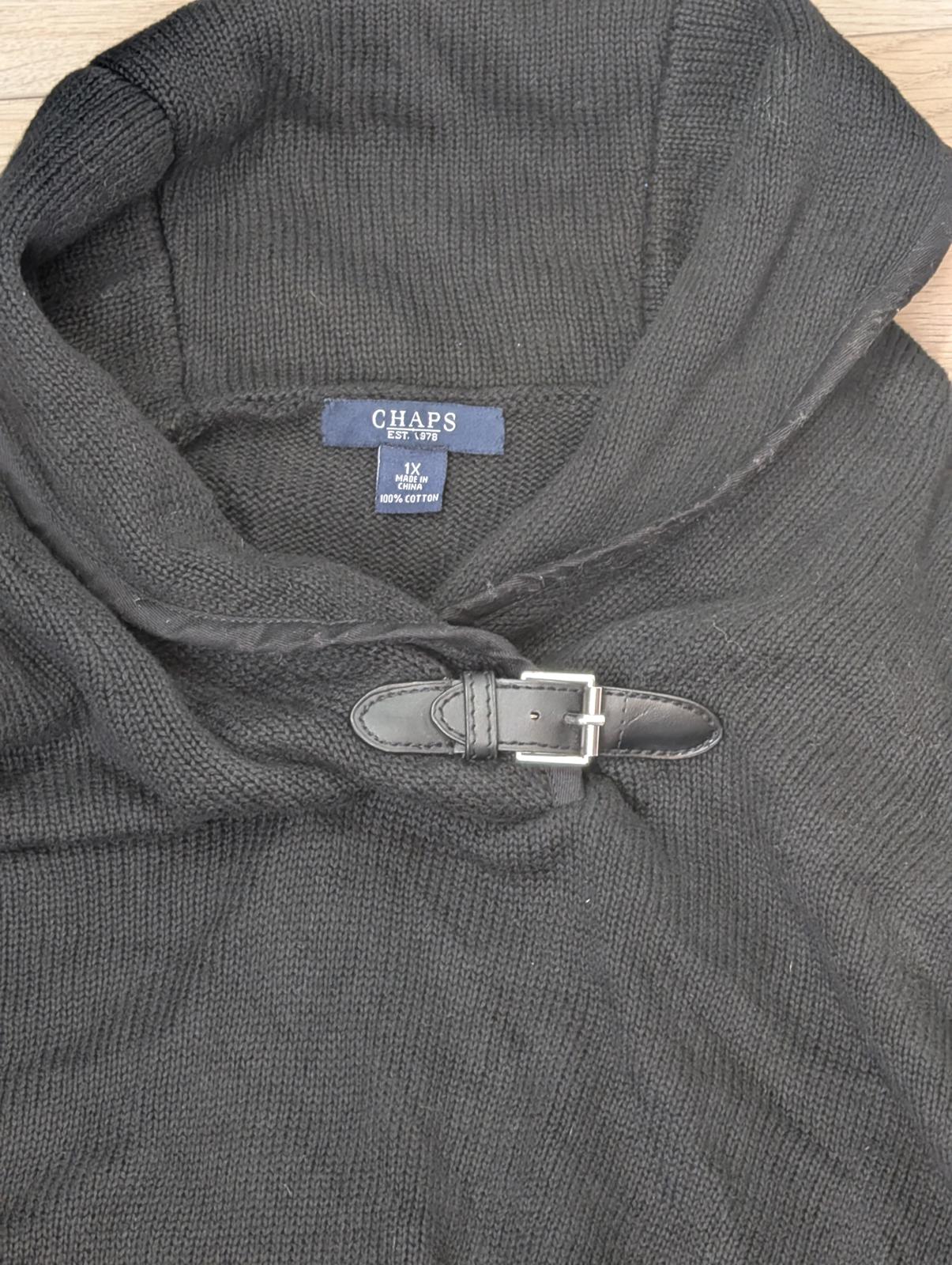 Chaps Women's Jumper - Black - Size XL