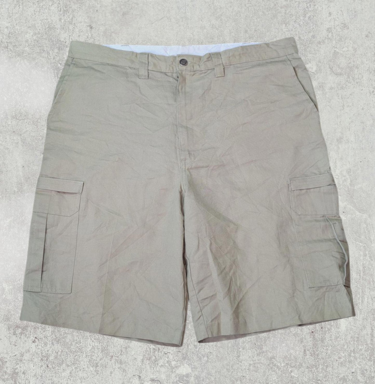 Dickies Men's Cargo Shorts - Beige - Size 38W