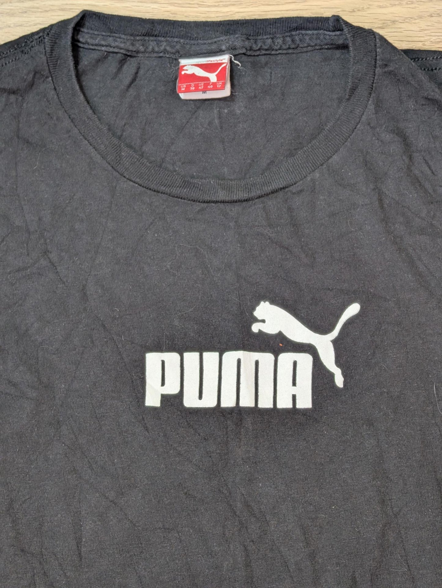 Puma Women's T Shirt - Black - Size 12