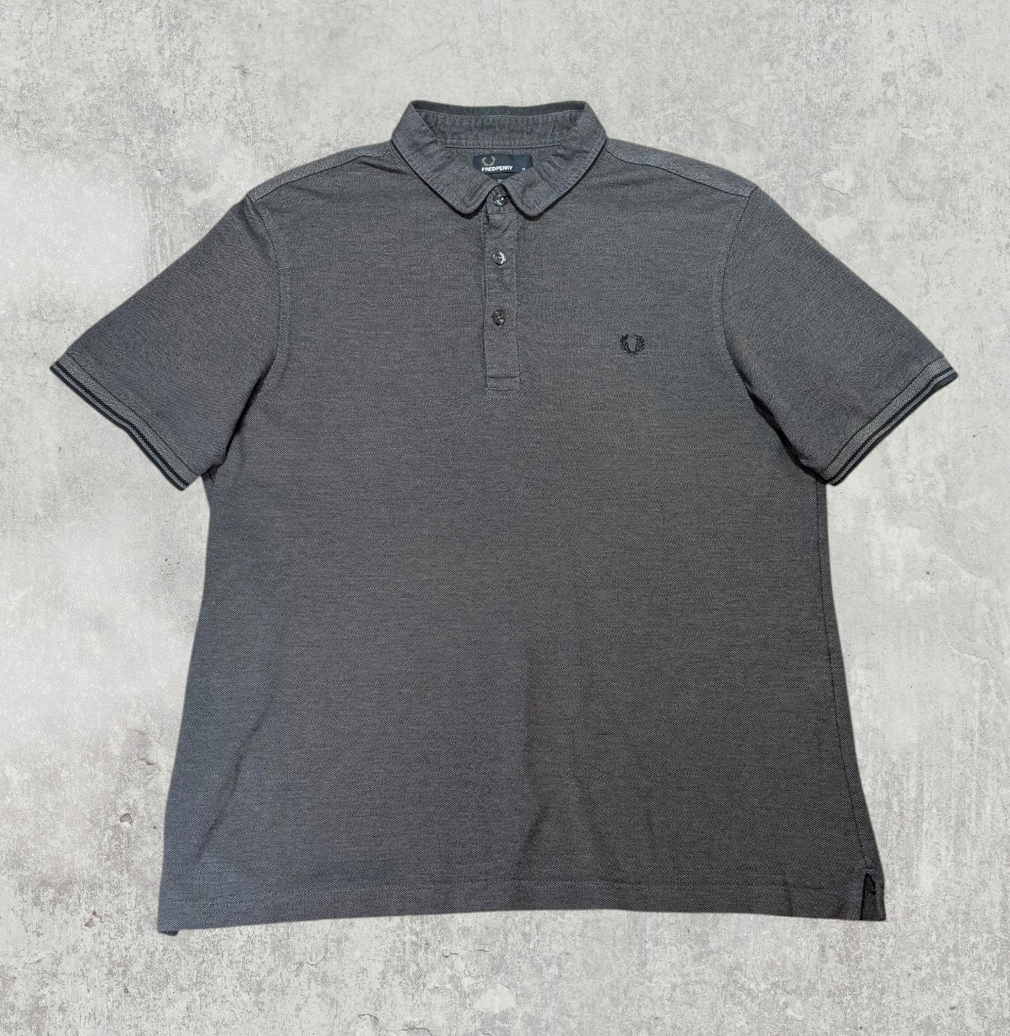 Fred Perry Men's Slim Fit Polo T Shirt - Grey - Size XL