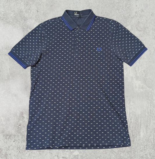 Fred Perry Men's Slim Fit Polo T Shirt - Navy - Size Small