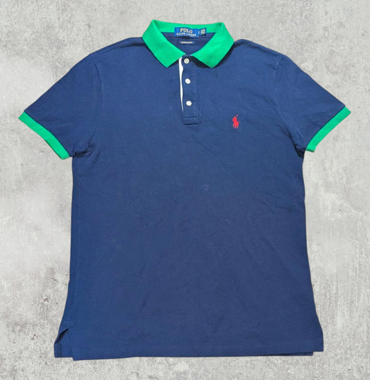 Ralph Lauren Men's Custom Slim Fit Polo T Shirt - Navy - Size Small