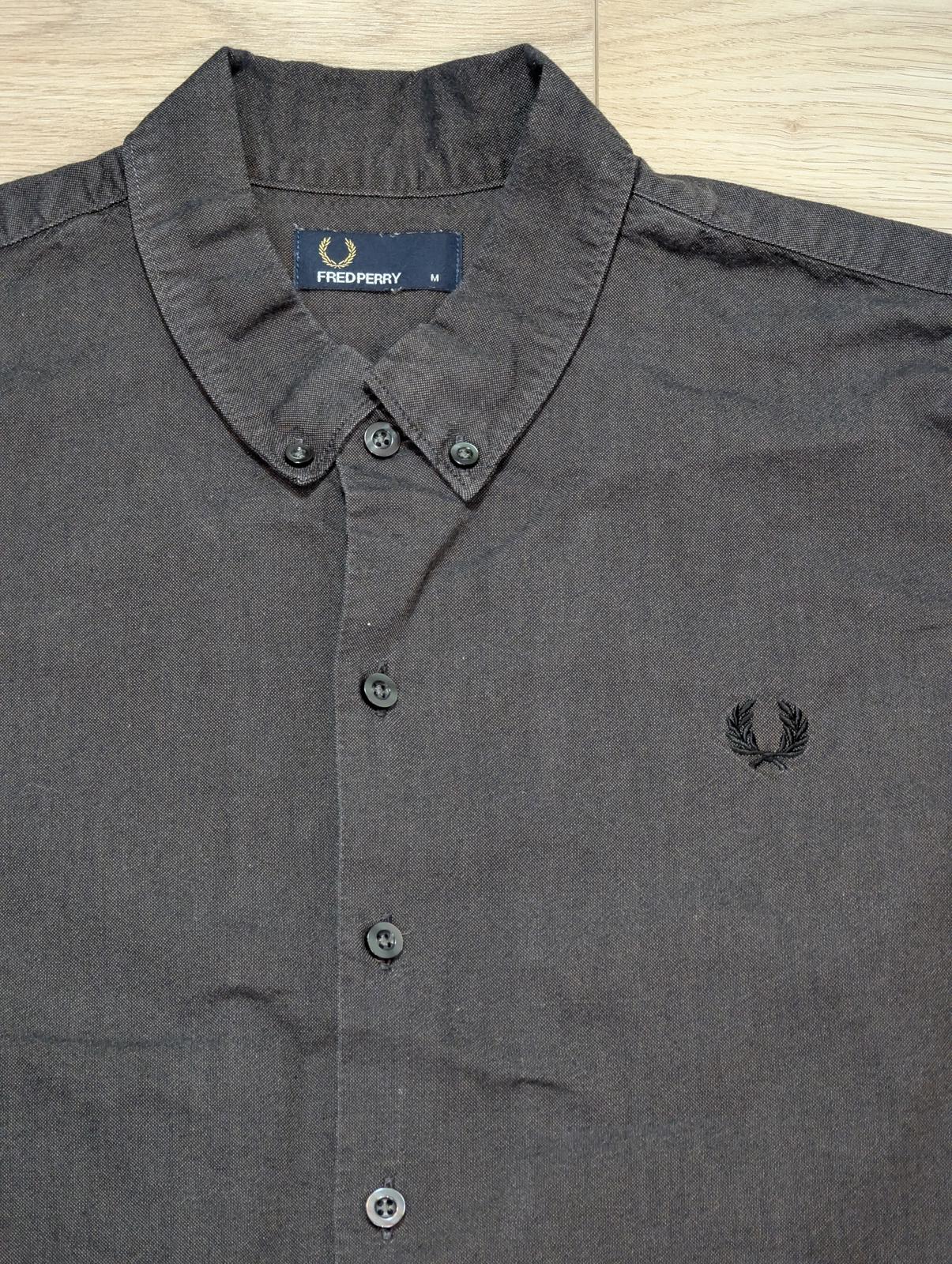 Fred Perry Men's Shirt - Grey - Size Medium