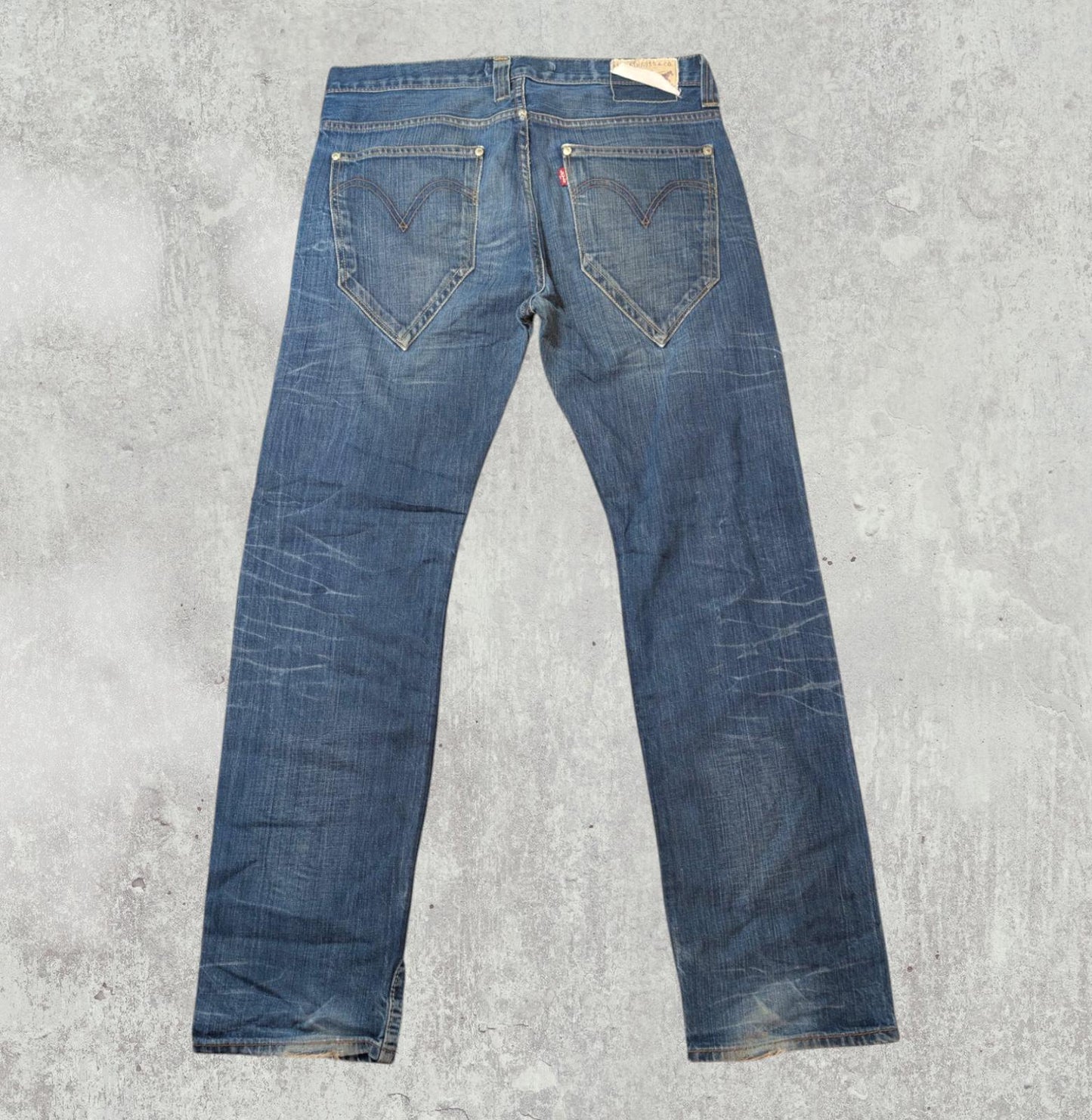 Levi's Men's Y2K Straight Jeans - Blue - Size 34W 31L
