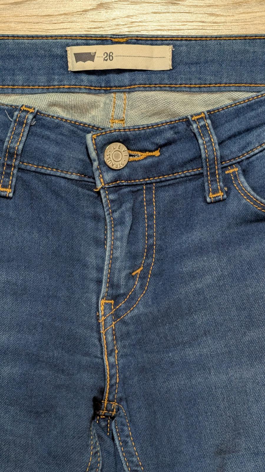 Levi's Women's Skinny Jeans - Blue - Size 26W 30L