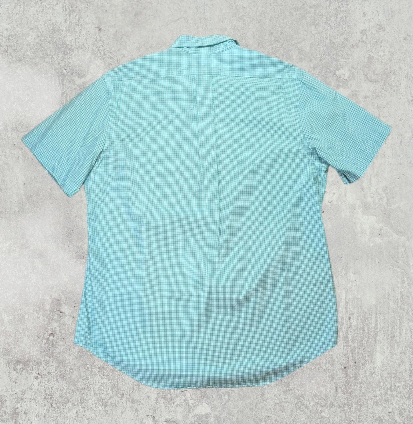 Ralph Lauren Men's Custom Fit Check Shirt - Green - Size Large