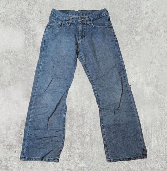 Lee Women's Straight Jeans - Blue - Size 26W 26L