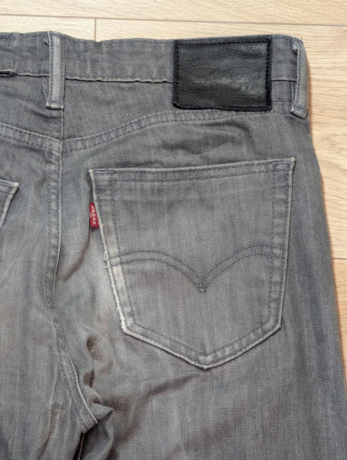 Levi's Men's 522 Slim Jeans - Grey - Size 29W 32L