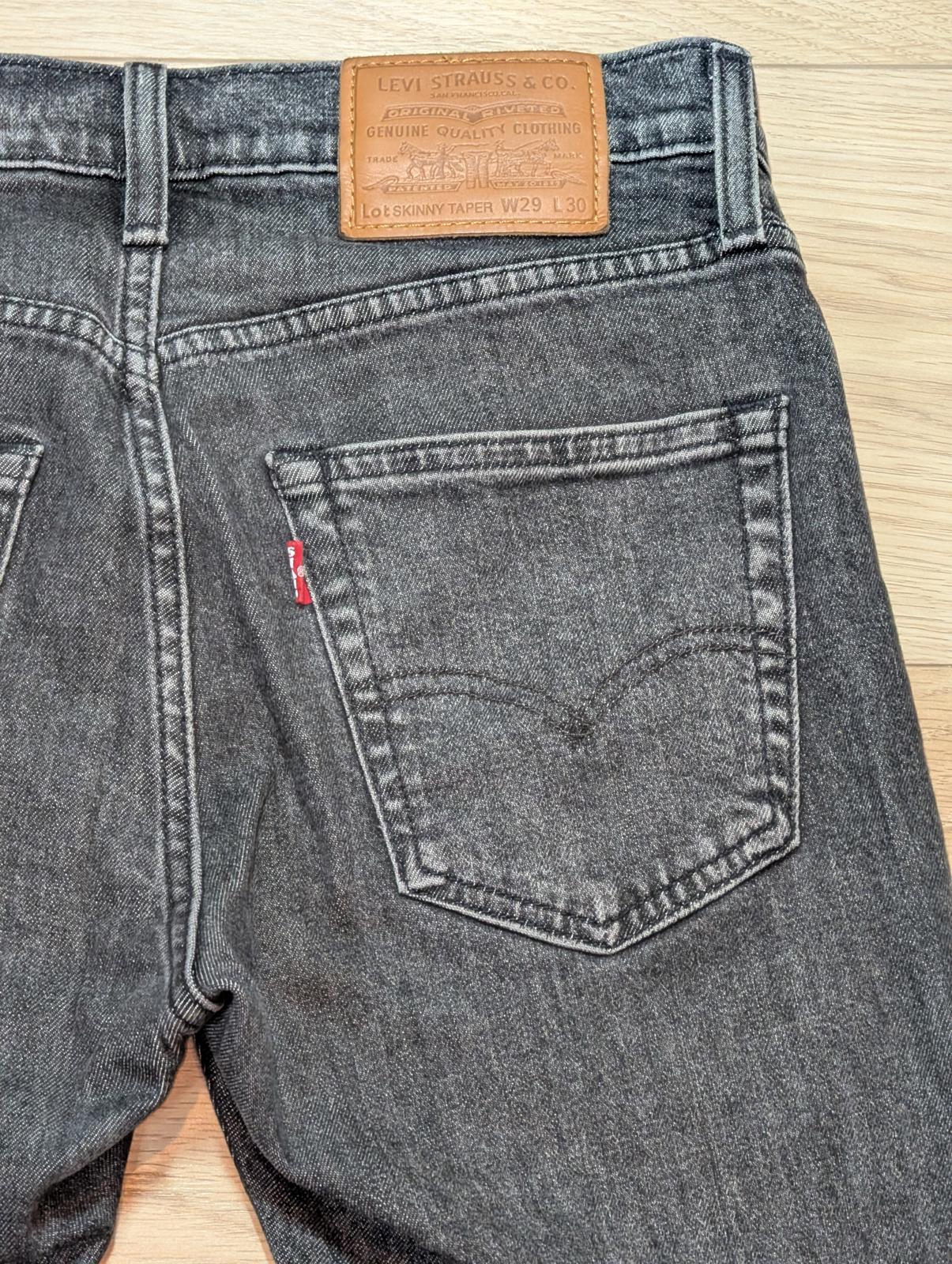 Levi's Men's Skinny Taper Jeans - Grey - Size 29W 30L