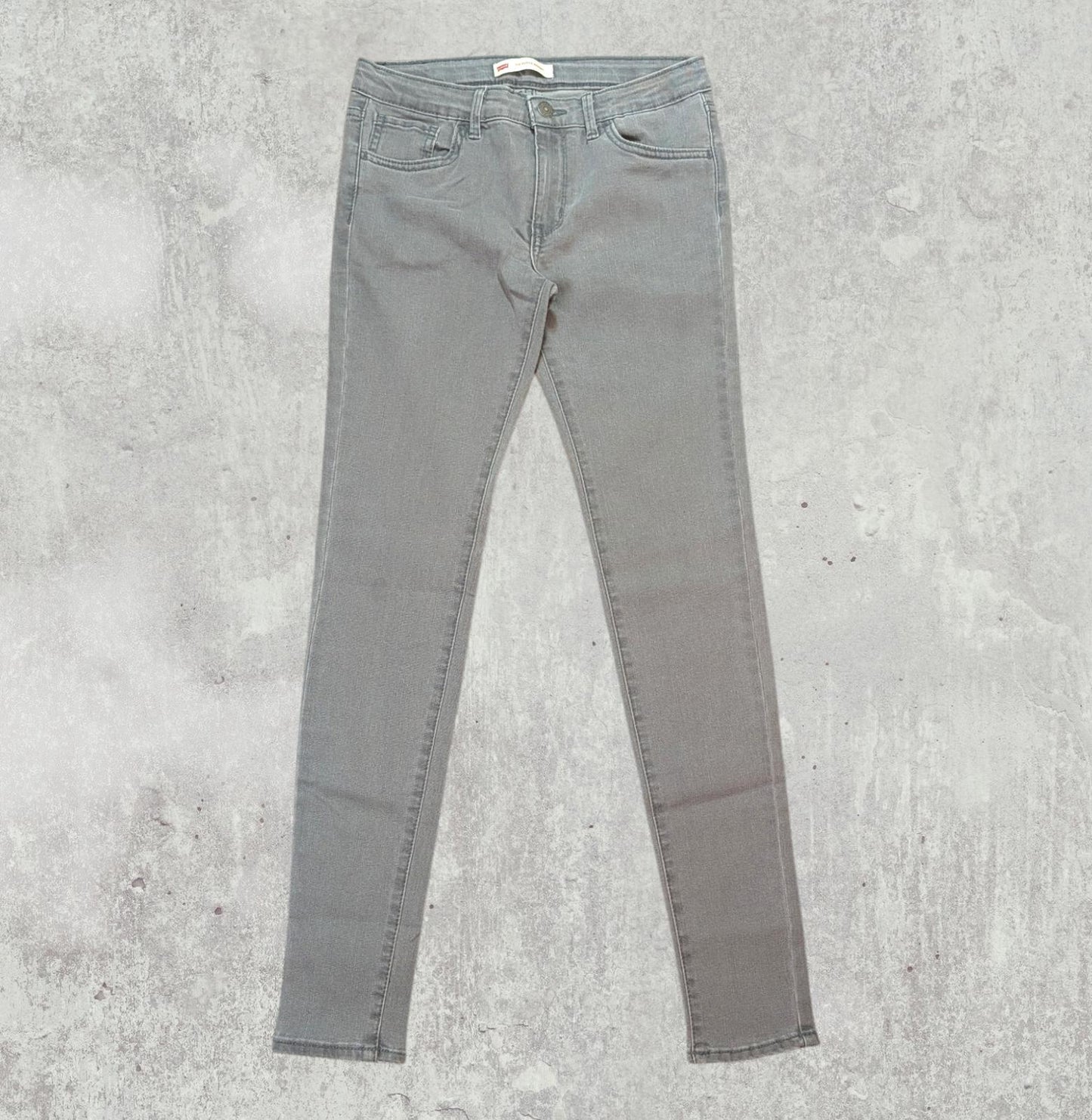 Levi's Women's 710 Super Skinny Jeans - Grey - Size 27W 30L