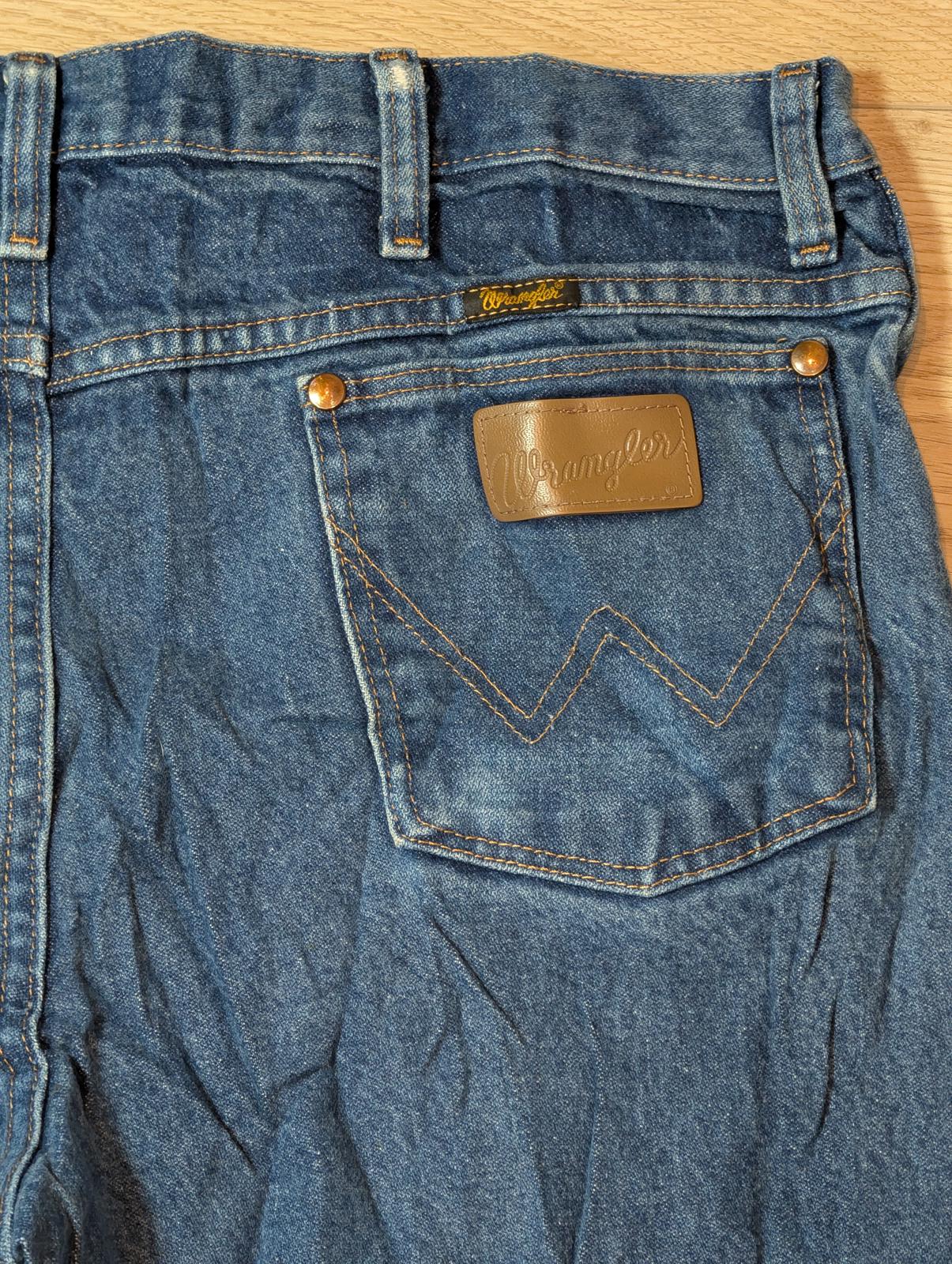 Wrangler Men's Straight Jeans - Blue - Size 36W 30L