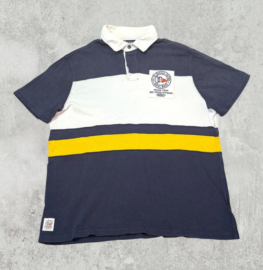 Ralph Lauren Men's Custom Fit Naval Base Polo T Shirt - Navy - Size Large