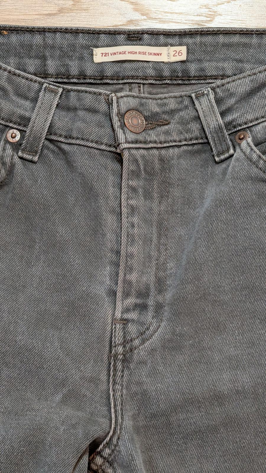 Levi's Women's Vintage High Rise Skinny Jeans - Grey - Size 26W 32L